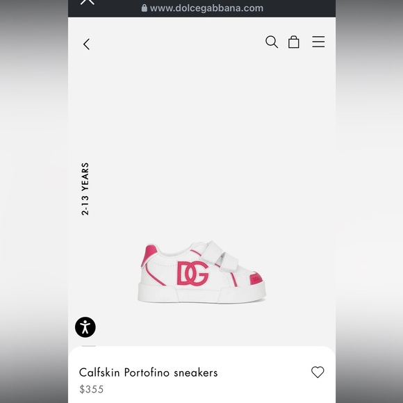 Dolce & Gabbana sneakers for toddler girl size 23/7 toddler. - Picture 7 of 7